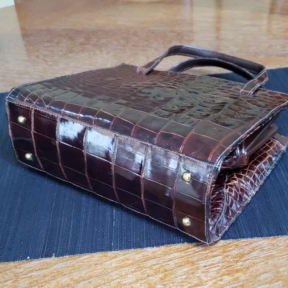 Not for sale💥VTG Lesco Alligator bag, dark brown - Picture 5 of 11